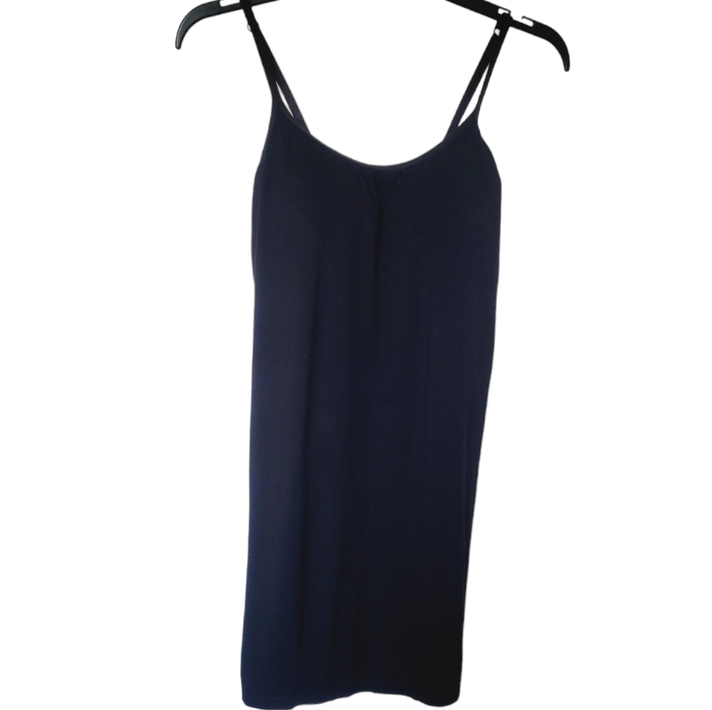 Black Spaghetti Strap Tank with Built-in Bra